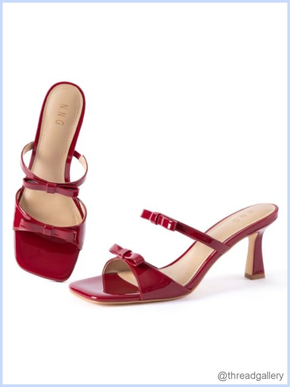 Women Bow Heeled Sandals Open Toe Comfort Cute Stability Heels